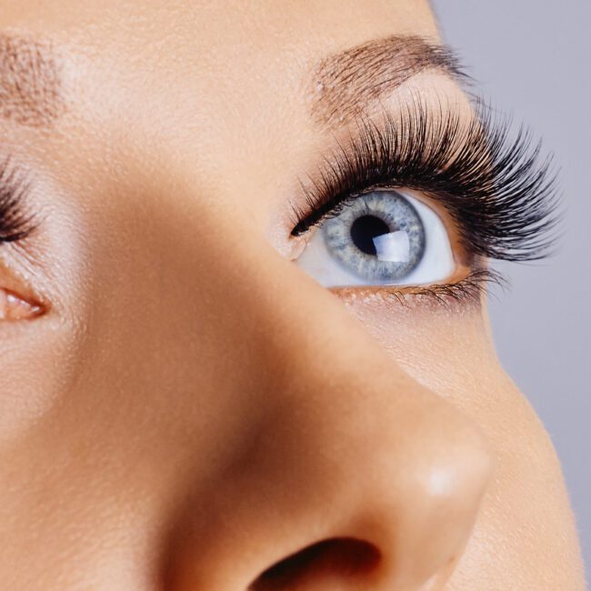 Lady with Lash Extensions